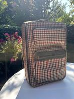 Vintage geruite rolkoffer, stevig en klassiek design, Ophalen, Uitschuifbare handgreep, 50 tot 60 cm, Zo goed als nieuw