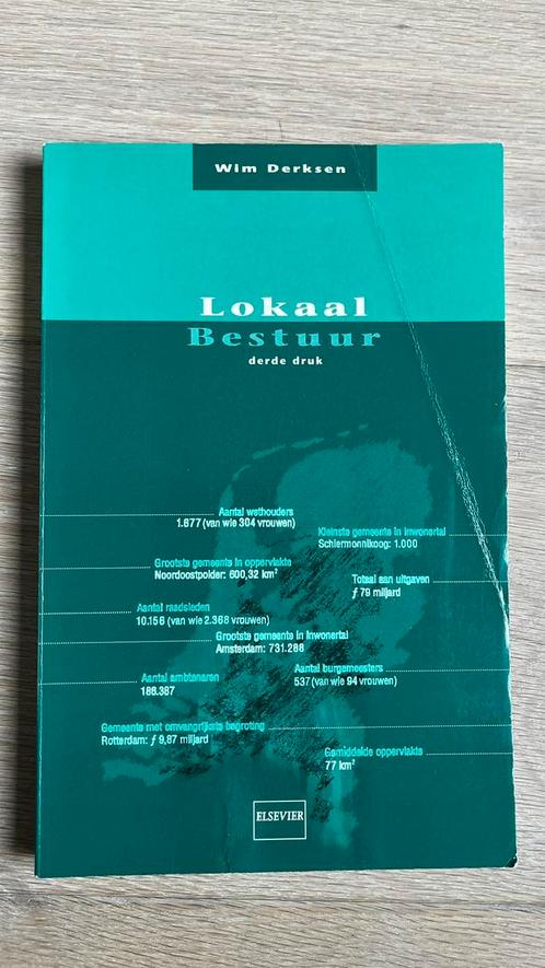 Lokaal bestuur (Derksen), Boeken, Studieboeken en Cursussen, Gelezen, WO, Beta, Ophalen of Verzenden