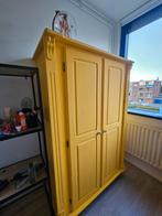 Gele meidenkast, Huis en Inrichting, Kasten | Kledingkasten, Gebruikt, 100 tot 150 cm, Met hangruimte, Ophalen of Verzenden