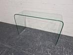 Glazen design sidetable Fiam Italy glas, Ophalen, Gebruikt, 100 tot 150 cm, Glas