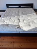 Hulsta 2-persoonsbed 180x200 + nachtkastjes, Ophalen, Gebruikt, Bruin, Tweepersoons