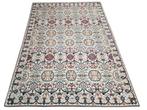 Handmade oriental wool floral carpet Tunis 246x338cm, Persian Perzisch vintage oosters hype, Crème, 200 cm of meer, Ophalen of Verzenden