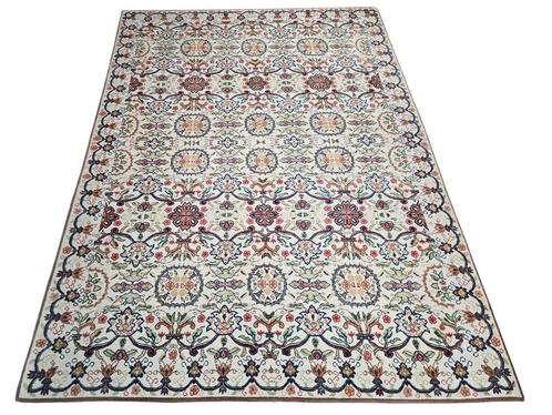 Handmade oriental wool floral carpet Tunis 246x338cm, Huis en Inrichting, Stoffering | Tapijten en Kleden, Zo goed als nieuw, 200 cm of meer