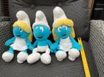 3 zgan, niet kapot en fris gewassen, smurfen knuffels 30cm, Ophalen, Zo goed als nieuw, Smurfin, Poppetje, Figuurtje of Knuffel