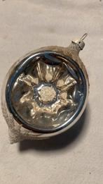 Vintage antieke kerstbal, deukbal zilver, Ophalen of Verzenden, Zo goed als nieuw