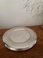 6 zwaar verzilverde onderborden van Scandia Silver, Ophalen of Verzenden