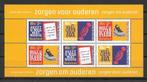 Nederland 1998 Blokje Ouderenzorg, Postzegels en Munten, Postzegels | Nederland, Ophalen of Verzenden, Postfris