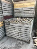 Haardhout in krat (ca 1,5m3) gemengde samenstelling, Minder dan 3 m³, Ophalen of Verzenden, Overige houtsoorten, Blokken