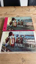 Oude sint nicolaas puzzel kappie 54 stukjes met piet/boot, Ophalen, Zo goed als nieuw