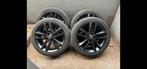 17"Originele zwarte  4x100 Opel Corsa OPC LM+Banden zgan!!, Verzenden, 17 inch, Band(en), Personenwagen