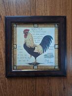 Ingelijste vintage print Haan, Minder dan 50 cm, Ophalen of Verzenden, Minder dan 50 cm, Print