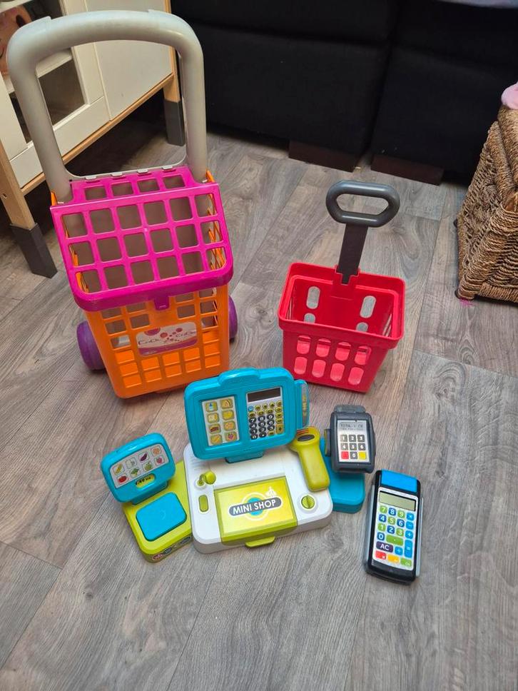 Speelgoed Kassa & Winkelwagen, Kinderen en Baby's, Speelgoed | Overig, Gebruikt, Jongen of Meisje, Ophalen of Verzenden