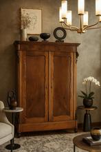 Prachtige authentieke Biedermeier Meidenkast 1890, Ophalen, Kast, 105 cm of meer, Voetruimte