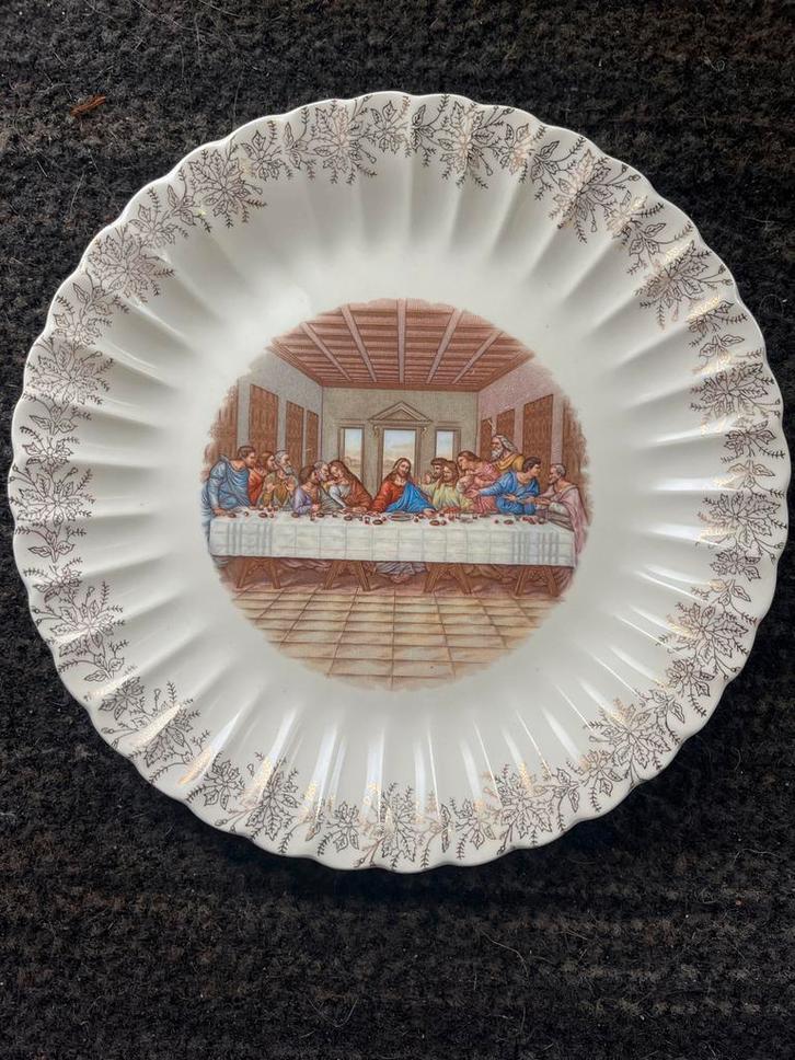 Sanders Vintage 'Het Laatste Avondmaal' Bord sanders, Antiek en Kunst, Antiek | Schalen, Ophalen of Verzenden
