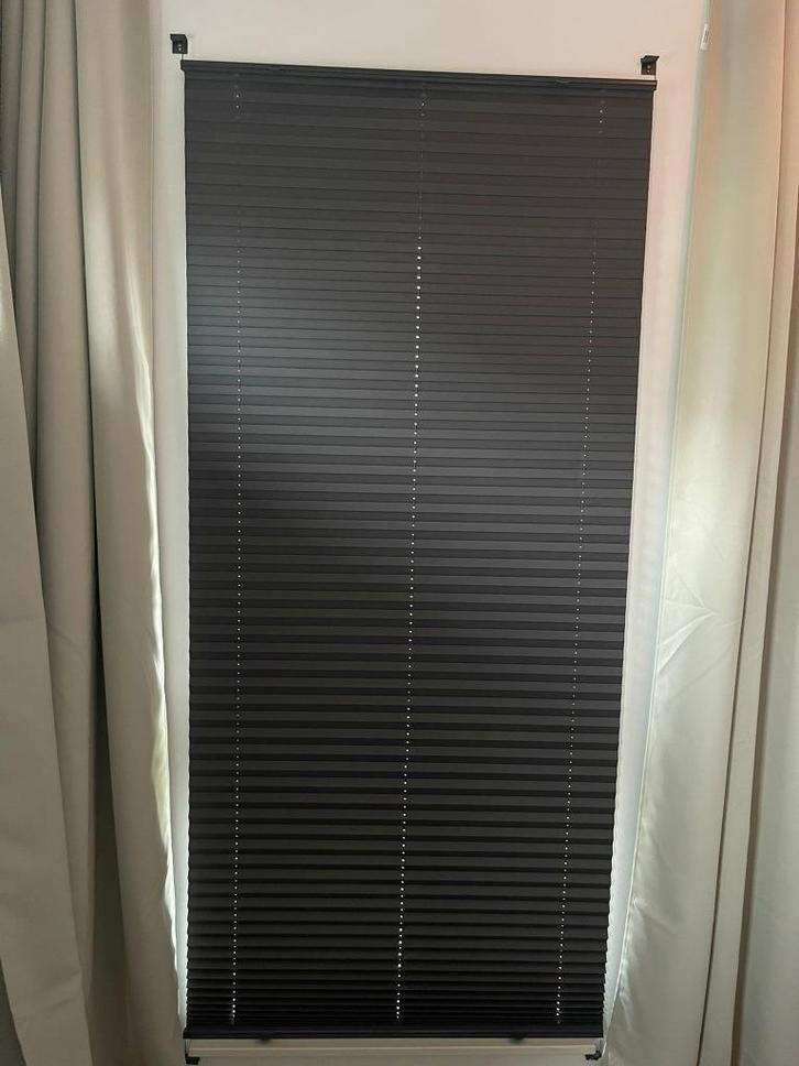 Plissé gordijnen verduisterend (90x220), 8 stuks, Huis en Inrichting, Stoffering | Gordijnen en Lamellen, Gebruikt, 200 cm of meer