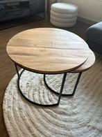 Salontafel set van 2, Huis en Inrichting, Ophalen, 50 tot 100 cm, Rond, Zo goed als nieuw