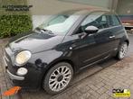 Fiat 500C 0.9 TwinAir Turbo Lounge 500C I Clima I NL auto I, Stof, Gebruikt, Cabriolet, Zwart