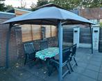 Tuinpaviljoen 4x3m met zijwanden - Gebruikte staat, Ophalen, Gebruikt