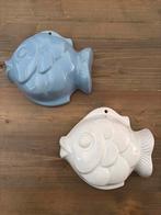 West Duits Puddingvorm Vis - Wit & Blauw, Ophalen of Verzenden, Zo goed als nieuw