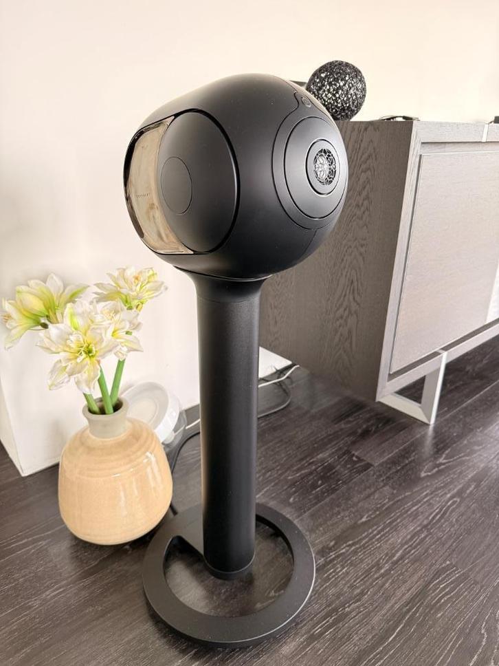 Devialet Phantom I zwart 108db stereo paar + tree stand, Audio, Tv en Foto, Luidsprekers, Zo goed als nieuw, Front, Rear of Stereo speakers