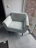 Heerlijk zittende fauteuil lichtblauw, Ophalen, Zo goed als nieuw, 75 tot 100 cm