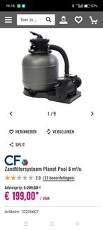 PLANETPOOL SFA8 ZANDFILTER POMP 35M3 (NIEUW), Ophalen, Nieuw