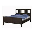 Bed Ikea Hemnes 180x200 zwart met lattenbodem, Huis en Inrichting, Slaapkamer | Bedden, Ophalen, Gebruikt, Zwart, Tweepersoons