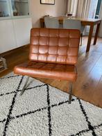 Barcelona Chair - Cognac Leder - replica, Huis en Inrichting, Fauteuils, Ophalen, Zo goed als nieuw, Leer, 75 tot 100 cm