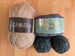 150 gr Lana Grossa sokkenwol en 150 gr katoen nieuw, Hobby en Vrije tijd, Breien en Haken, Ophalen of Verzenden, Nieuw, Breien