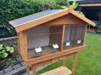 Mooie dubbele vogel kooi, Dieren en Toebehoren, Vogels | Hokken en Kooien, Ophalen, Zo goed als nieuw, Hout, Vogelkooi