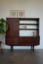 Prachtige Mid century Vintage Kast uit de Jaren 50/ 60, Huis en Inrichting, Ophalen, Gebruikt, Minder dan 150 cm, 25 tot 50 cm
