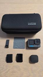 GoPro 12 Hero Black met max lens mod 2.0 en klepje voor usb, Audio, Tv en Foto, Actiecamera's, Ophalen, Zo goed als nieuw, GoPro