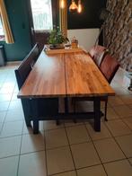 Houten eettafel 6 persoons skogsta, Ophalen, 200 cm of meer, 50 tot 100 cm, Zo goed als nieuw