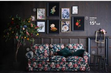 Ektorp bank Ikea --> Bloemmotief! - afbeelding 6