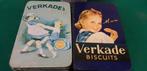 -	Verkade biscuits blikken retro, 3 stuks, Verzamelen, Blikken, Ophalen of Verzenden