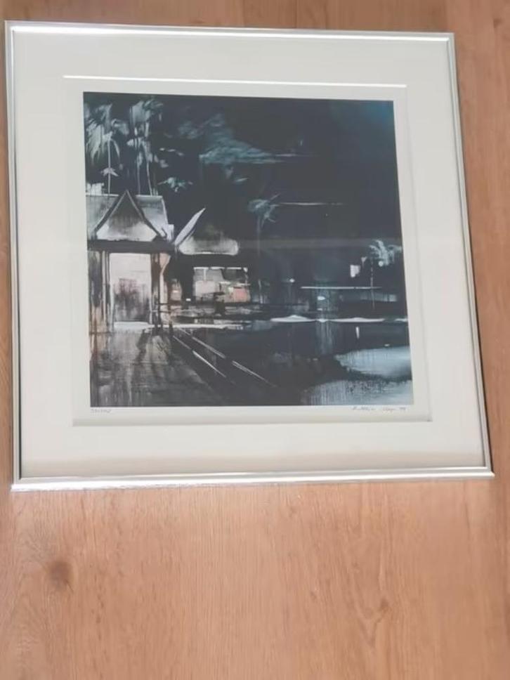 litho Matthias Meyer 1999 gesigneerd en genummerd 57 / 100, Antiek en Kunst, Kunst | Litho's en Zeefdrukken, Ophalen