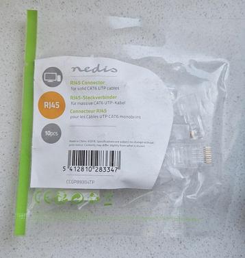 21x Nedis RJ45 connector CAT6 (210 stuks) beschikbaar voor biedingen