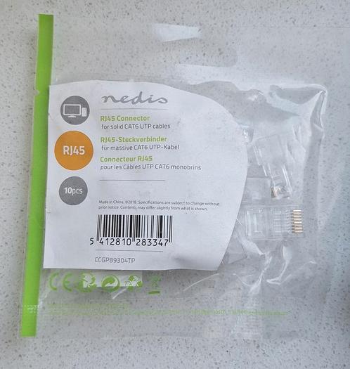21x Nedis RJ45 connector CAT6 (210 stuks), Computers en Software, Pc- en Netwerkkabels, Nieuw, Ophalen of Verzenden