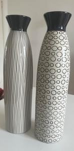 ASA X-Tall Vintage 1980's  Cream & Dark Brown Vases, Ophalen of Verzenden