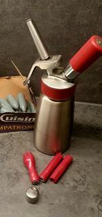 Sifon slagroomspuit met patronen, Ophalen of Verzenden, Gebruikt