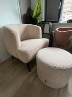 Bronx 71 Fauteuil met Poef - Comfortabel en Stijlvol!, Ophalen, Zo goed als nieuw, Stof, 75 tot 100 cm