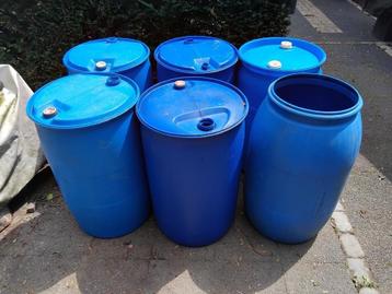 plastic regenton  200 liter , ton , vat beschikbaar voor biedingen