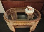 Rotan jaren 70 Salontafel, Huis en Inrichting, Tafels | Salontafels, Ophalen, 50 tot 100 cm, 50 tot 100 cm, Zo goed als nieuw