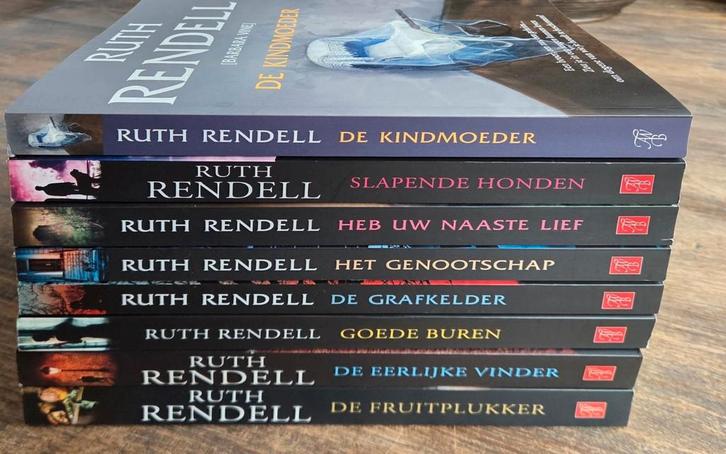 8 Thrillers Ruth Rendell, Boeken, Thrillers, Gelezen, Ophalen of Verzenden