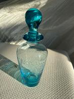 Karaf turquoise glas, Ophalen of Verzenden