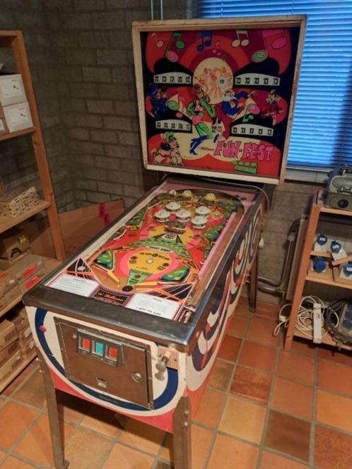 flipperkast williams fun fest, flipperkast jaren 70, pinbal., Verzamelen, Automaten | Flipperkasten, Gebruikt, Mechanisch, Flipperkast