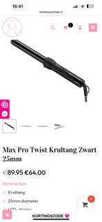 Max twist pro 25mm krultang, Ophalen of Verzenden, Zo goed als nieuw, Krultang of Stijltang