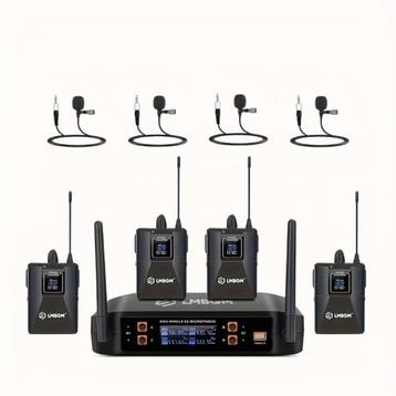 microfoon 4 Draadloos Microfoonsysteem – Prof & Betrouwbaar! beschikbaar voor biedingen