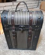 Vintage Houten Koffer met Handvat, Huis en Inrichting, Woonaccessoires | Kisten, Minder dan 50 cm, Gebruikt, Minder dan 50 cm