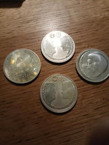 4x Zilveren 10 Euro Nederland beschikbaar voor biedingen